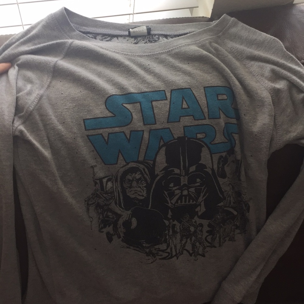 a reversible star wars long sleeve shirt